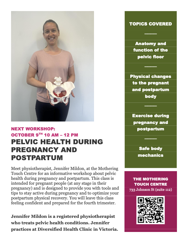 Pelvic Health Workshop Poster